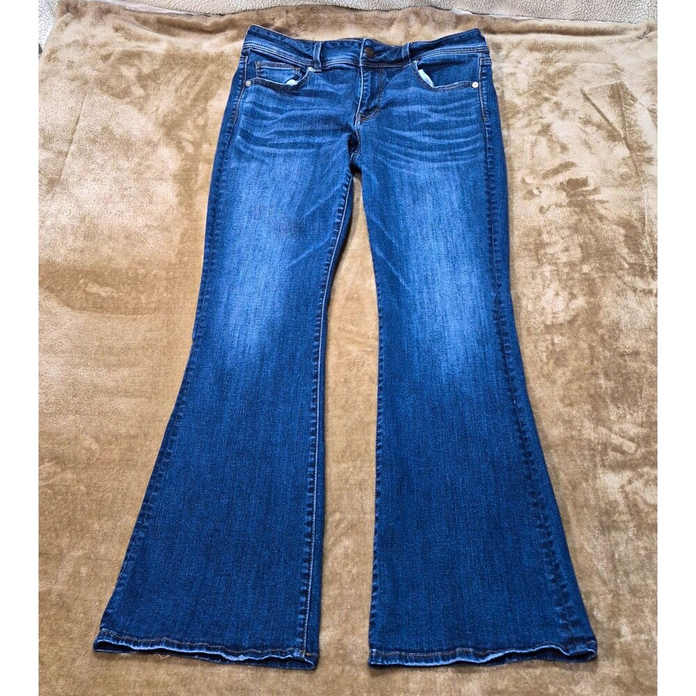 American Eagle Outfitters Women's Size 14 Super Stretch Boot Cut Blue Jeans